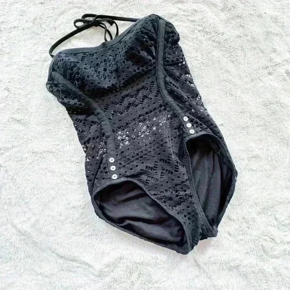 Robin Piccone Black Swimsuit size 6 - Picture 1 of 4